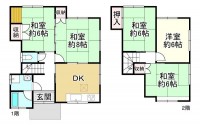 ●リフォーム履歴有(給湯器、キッチン、トイレ交換)
●全居室6帖以上
●前面道路幅員約7m