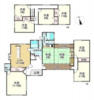 ●土地面積約305.03坪
●キッチン・浴室・洗面・トイレ2ヶ所ずつあり
●9LDK